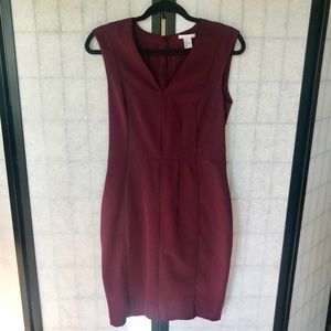 H&M Plum Sheath Dress size 8